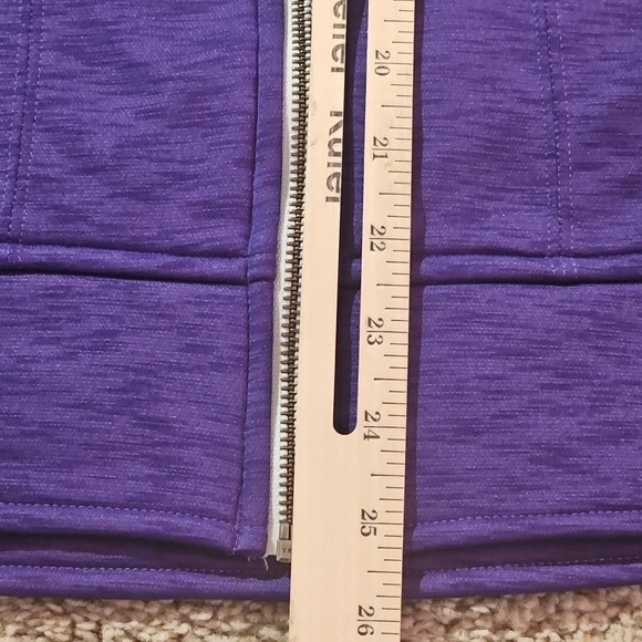 Sims Snowboarding Vest Large Purple Hooded Fleece Ski - Picture 7 of 10